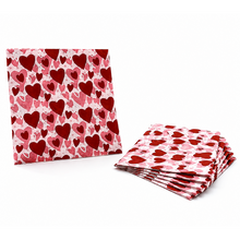 Parttyhub red hearts napkins | RH | Pack 16