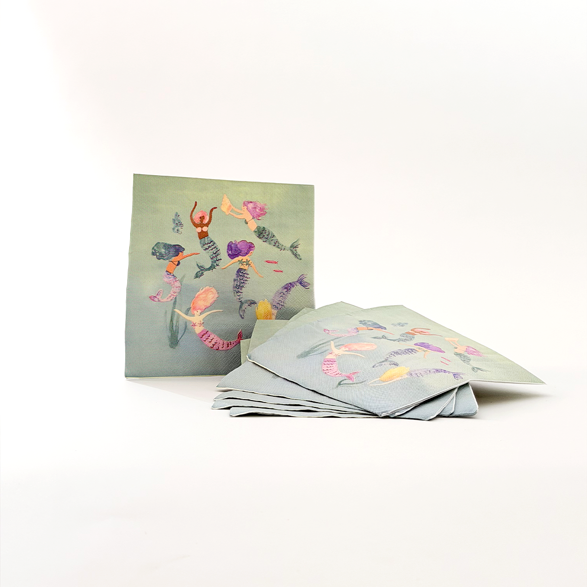 Parttyhub mermaid princess party napkins | MP | Pack 16