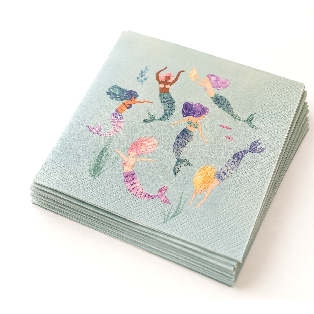 Parttyhub mermaid princess party napkins | MP | Pack 16
