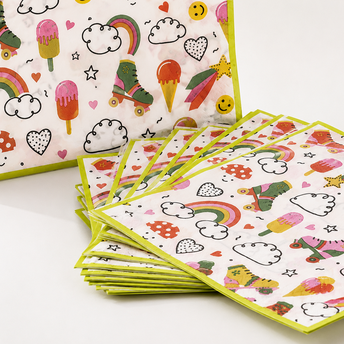 Parttyhub rainbow cloud napkins | RC | Pack 16