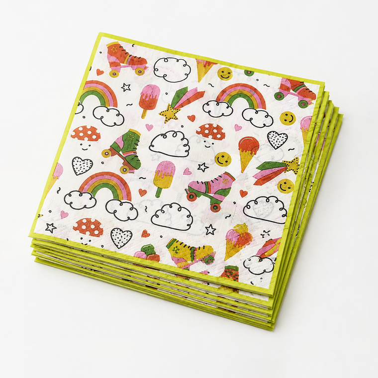 Parttyhub rainbow cloud napkins | RC | Pack 16