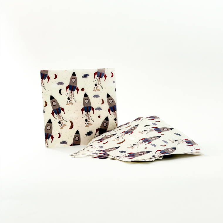 Parttyhub rocket adventure napkins | RKT | Pack 16