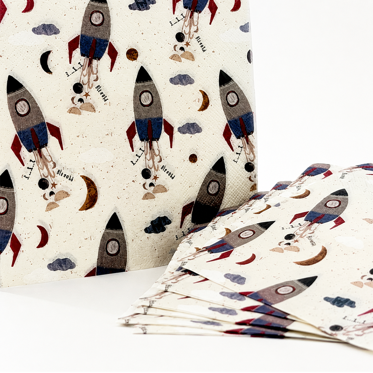 Parttyhub rocket adventure napkins | RKT | Pack 16