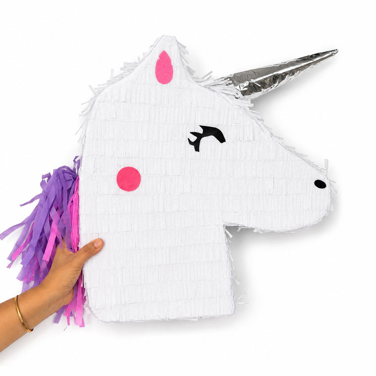Parttyhub white unicorn head pinata | WUHD | Pack 1